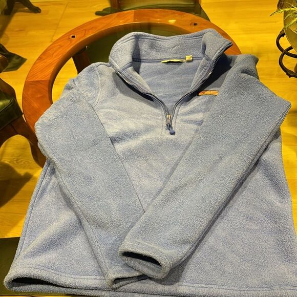 Vineyard VInes Quarter Zip Fleece Pullover Periwinkle Size Small - Picture 6 of 6